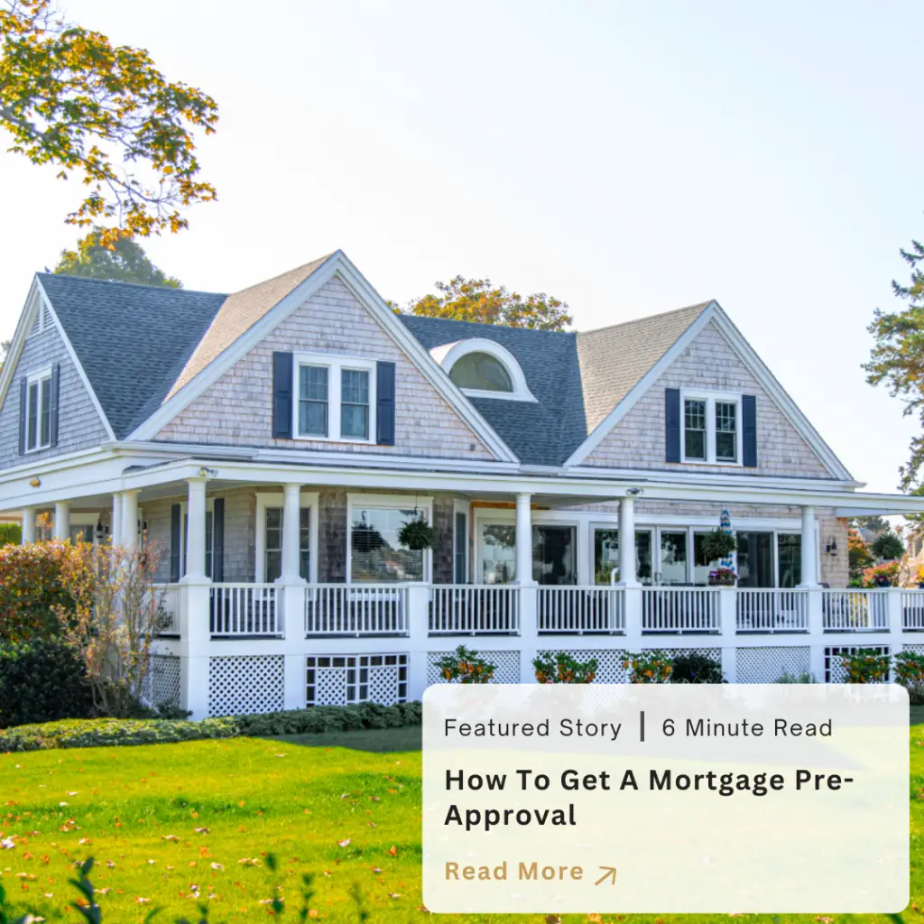 Two-story home with wraparound porch used in a featured story about getting mortgage pre-approval