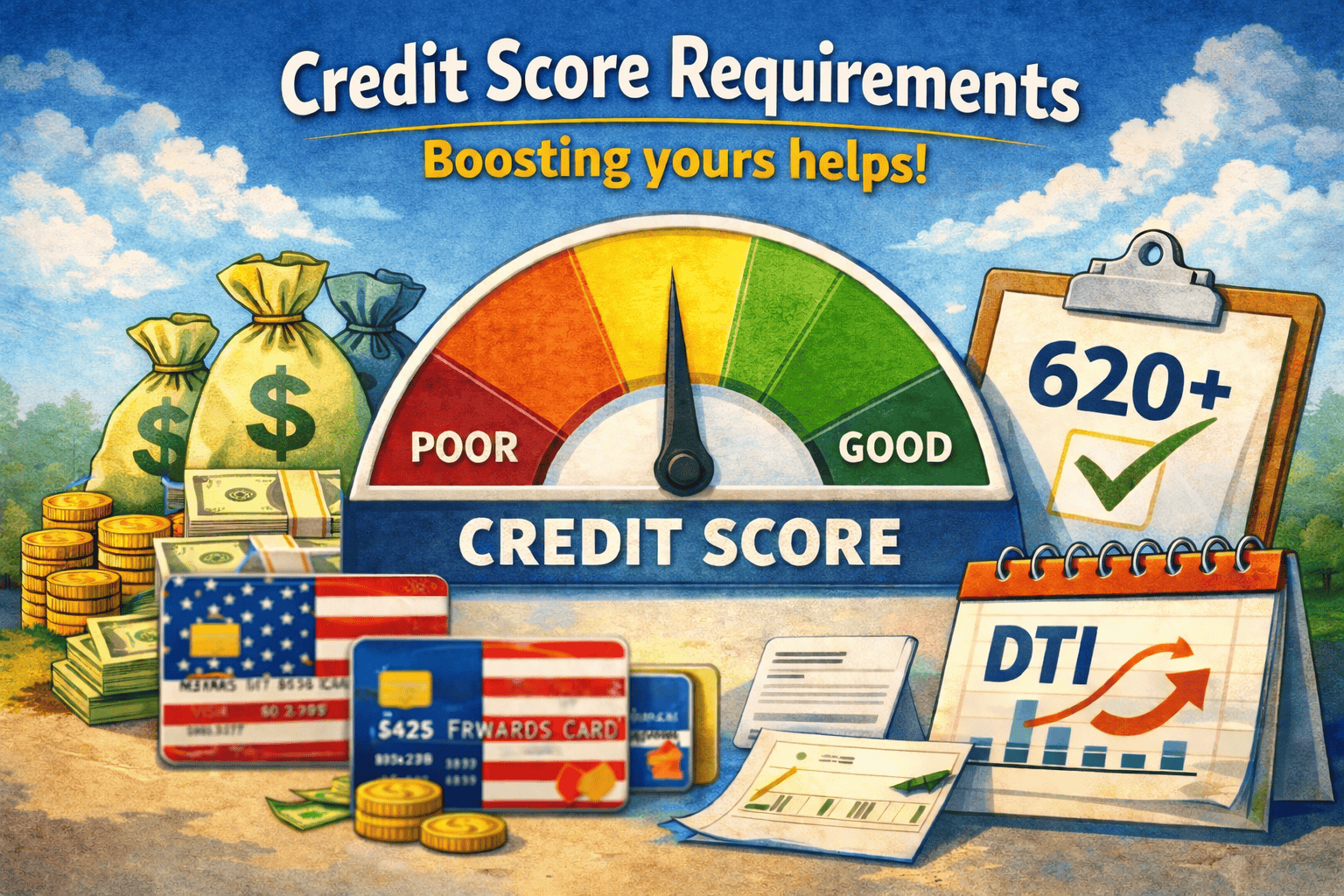 Credit score and DTI play a major role in cash-out refinance approval and pricing in South Carolina.